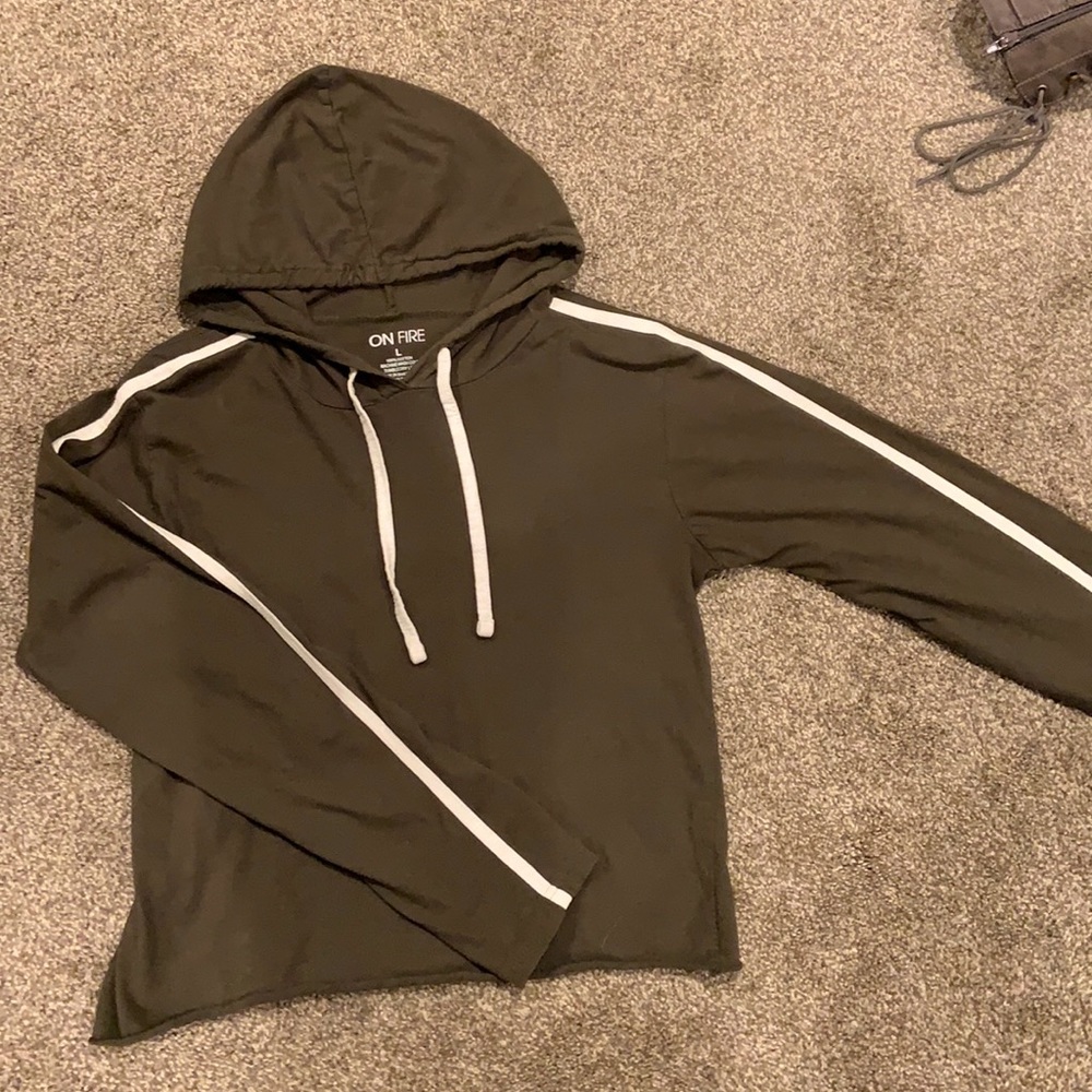 Green Long Sleeve with a Hood